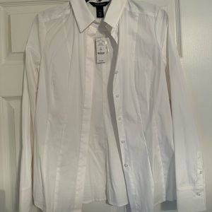 White Womens Button Down - Brand New